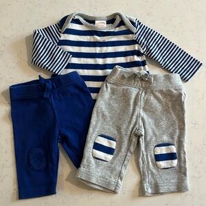 Gymboree 3-piece shirt and pants set.  Size NB.